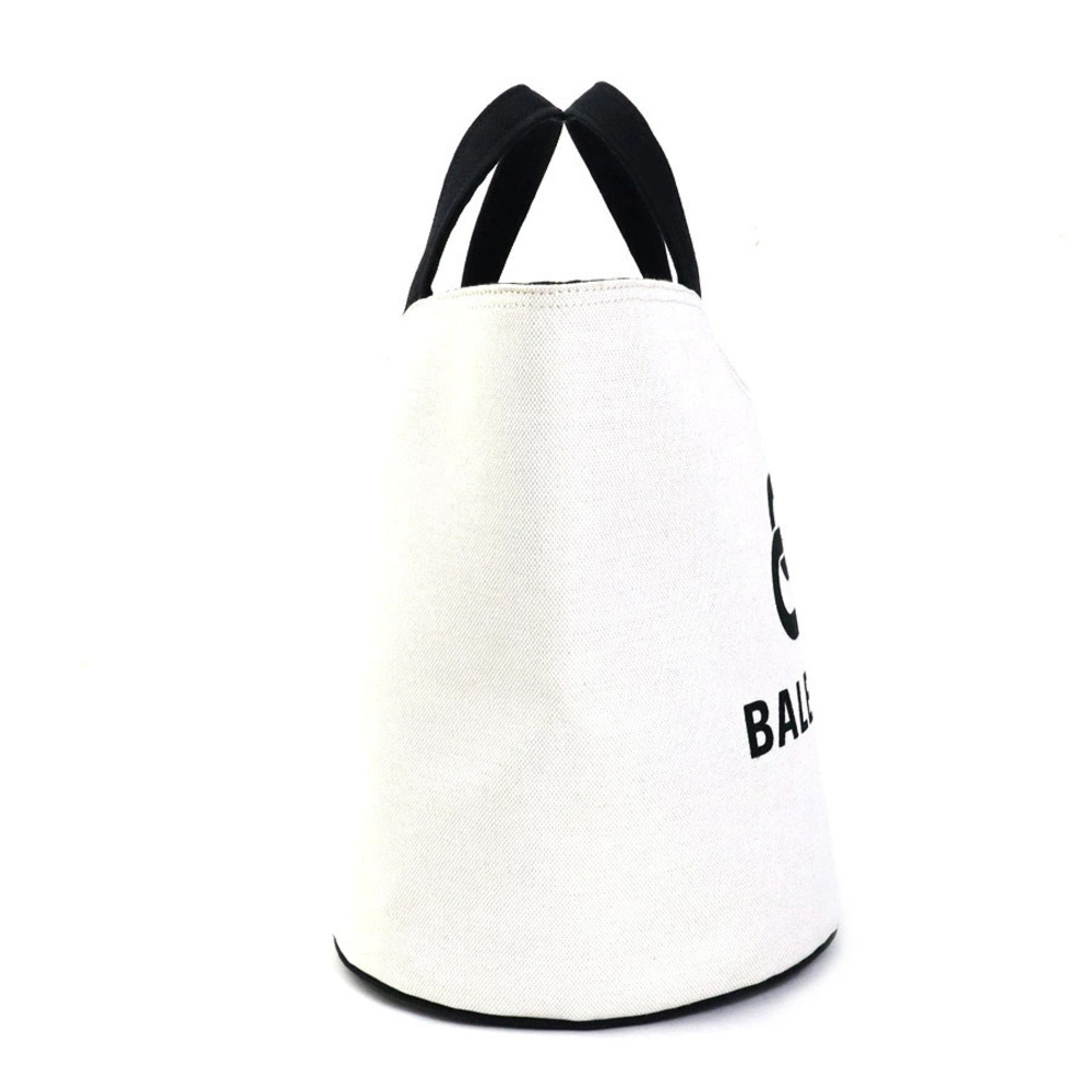 Balenciaga Canvas Off Tote White Wave Black 2way Shoulder Bag White Black